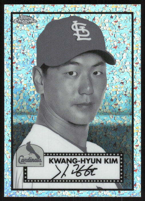 Kwang-Hyun Kim 2021 Topps Chrome Platinum Anniversary # 279 Black & White Mini Diamonds St. Louis Cardinals - Collectible Craze America