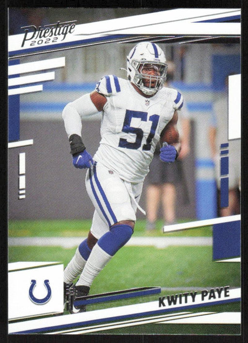 Kwity Paye 2022 Panini Prestige # 130 Indianapolis Colts - Collectible Craze America