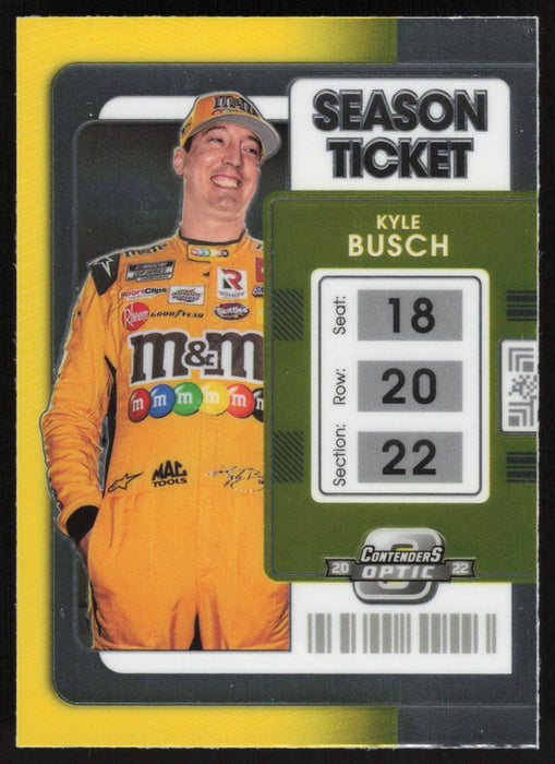 Kyle Busch 2022 Panini Chronicles Racing Contenders Optic # 11 - Collectible Craze America