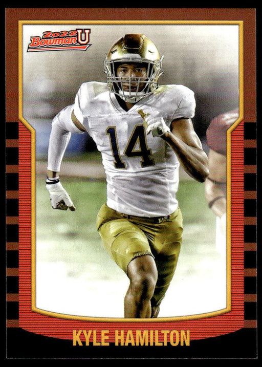 Kyle Hamilton 2021 Bowman University Football # 2KB-24 2000 Bowman Insert Notre Dame Fighting Irish - Collectible Craze America