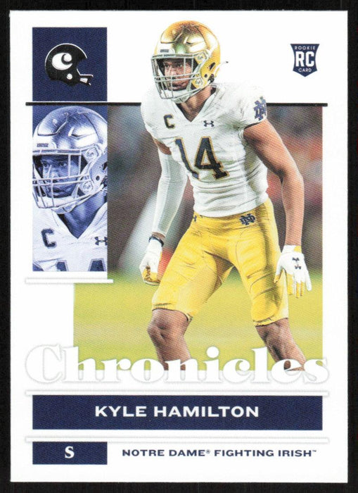 Kyle Hamilton 2022 Panini Chronicles Draft Picks # 4 RC Notre Dame Fighting Irish - Collectible Craze America