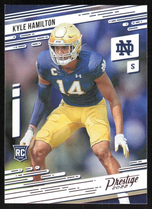 Kyle Hamilton 2022 Panini Chronicles Draft Picks # 4 RC Prestige Pink Notre Dame Fighting Irish - Collectible Craze America