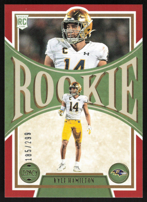 Kyle Hamilton 2022 Panini Legacy Rookie # 172 RC Red 185/299 Baltimore Ravens - Collectible Craze America