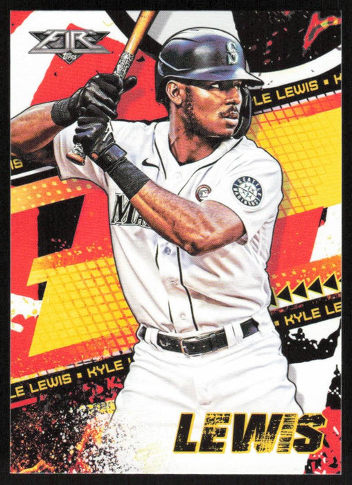 Kyle Lewis 2022 Topps Fire Baseball # 168 Seattle Mariners Base - Collectible Craze America