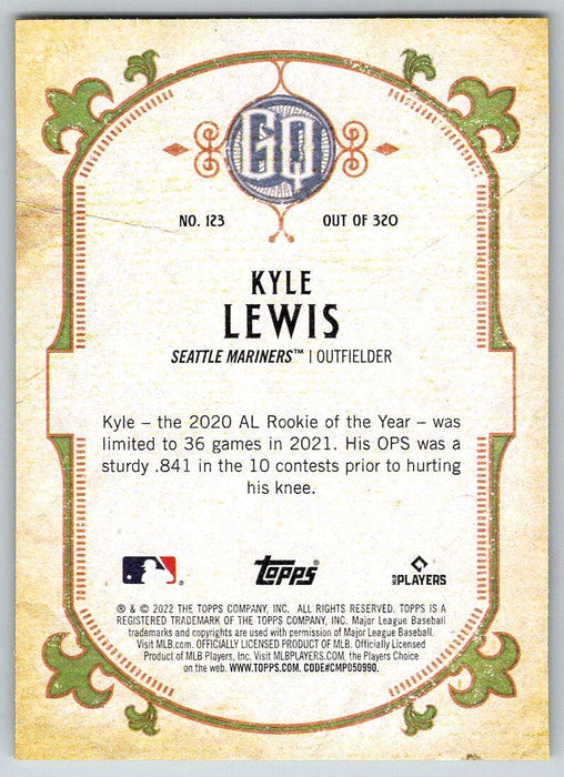 Kyle Lewis 2022 Topps Gypsy Queen # 123 Seattle Mariners - Collectible Craze America