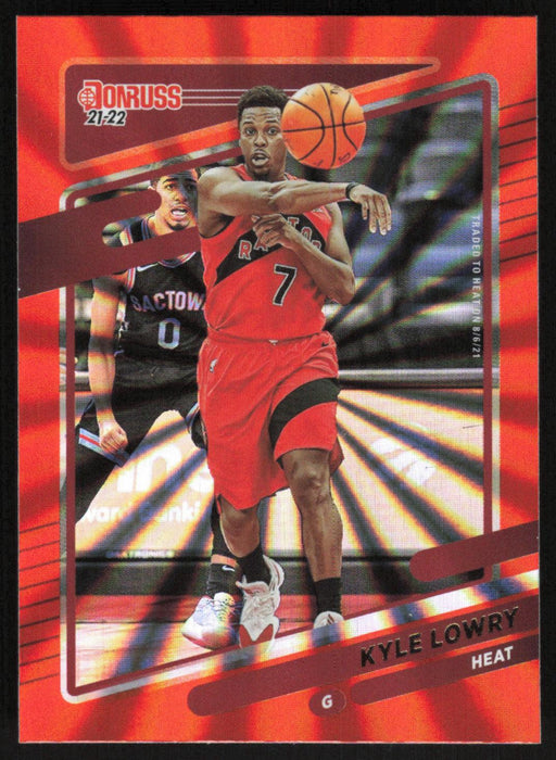 Kyle Lowry 2021 Donruss # 119 Orange Holo Laser Miami Heat - Collectible Craze America