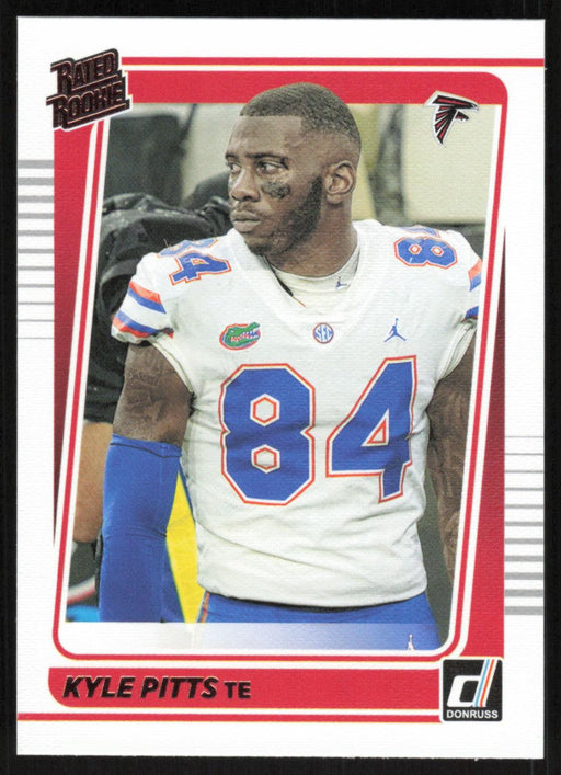 Kyle Pitts 2021 Donruss Rated Rookie # 260 RC Portrait Atlanta Falcons - Collectible Craze America