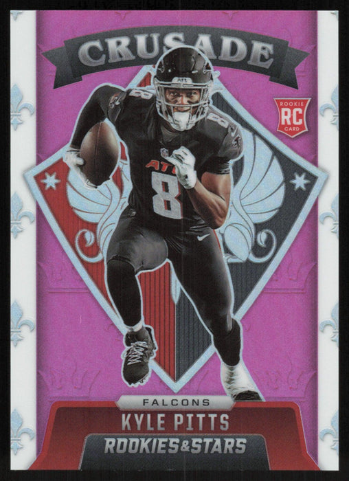 Kyle Pitts 2021 Panini Rookies & Stars # CR-30 RC Crusade Pink 11/75 Atlanta Falcons - Collectible Craze America