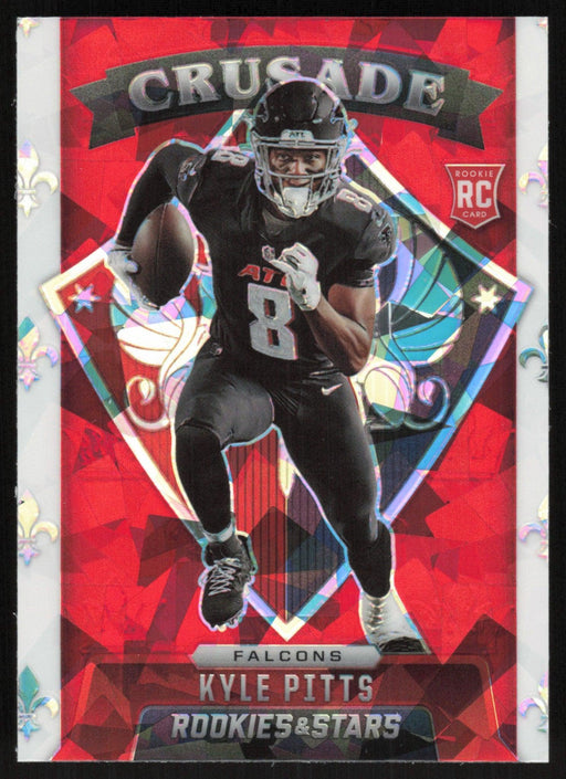 Kyle Pitts 2021 Panini Rookies & Stars # CR-30 RC Crusade Red Ice Atlanta Falcons - Collectible Craze America