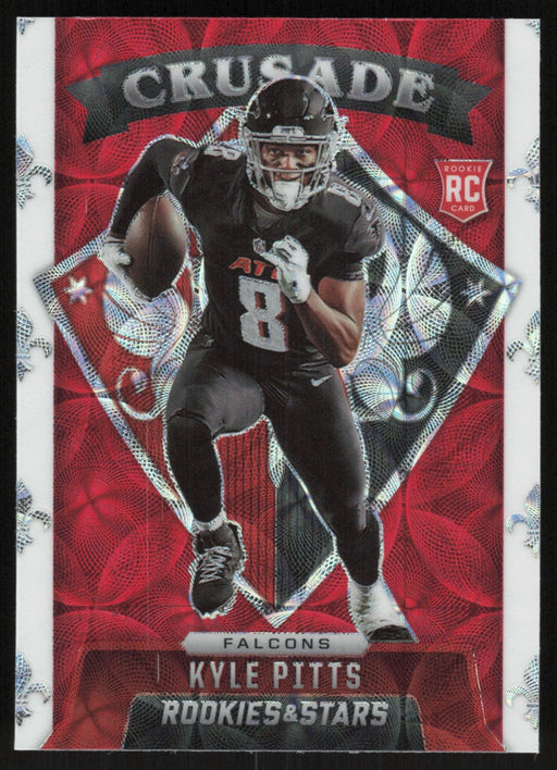 Kyle Pitts 2021 Panini Rookies & Stars # CR-30 RC Crusade Red Scope Atlanta Falcons - Collectible Craze America