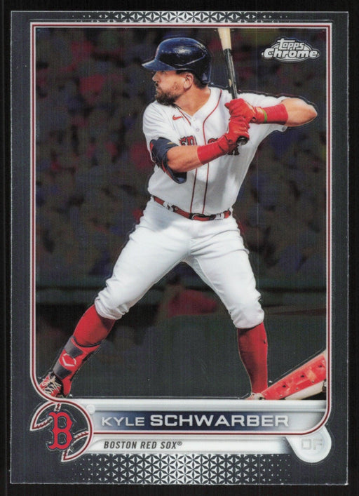 Kyle Schwarber 2022 Topps Chrome Baseball # 110 Boston Red Sox Base - Collectible Craze America