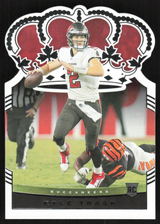 Kyle Trask 2021 Panini Chronicles Crown Royale Rookies # CR-7 RC Die-Cut Tampa Bay Buccaneers - Collectible Craze America