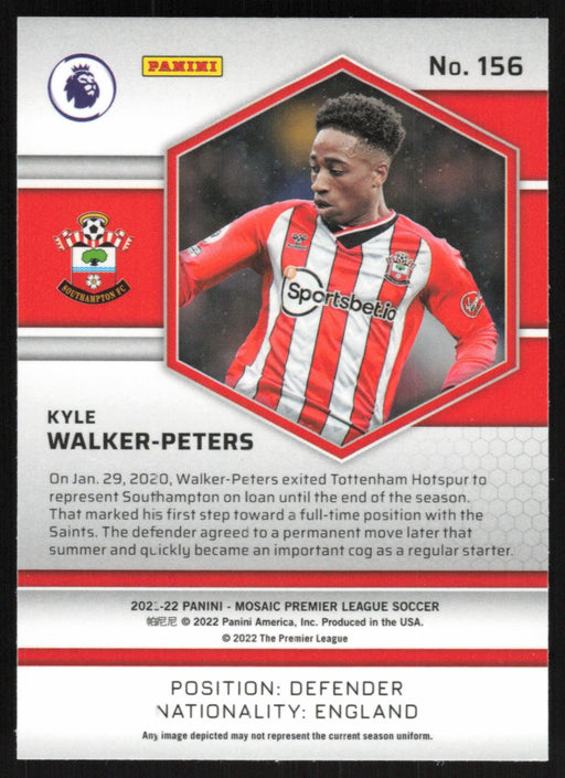 Kyle Walker-Peters 2021 Panini Mosaic Premier League # 156 Southampton Base - Collectible Craze America