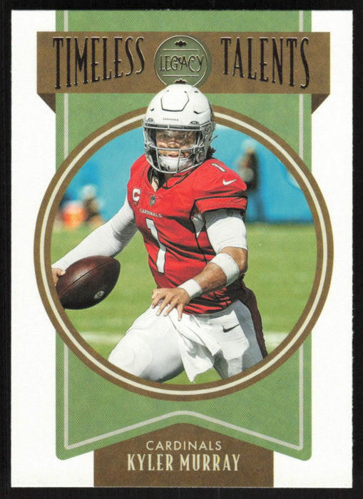 Kyler Murray 2022 Panini Legacy Timeless Talents # TT-3 Arizona Cardinals - Collectible Craze America