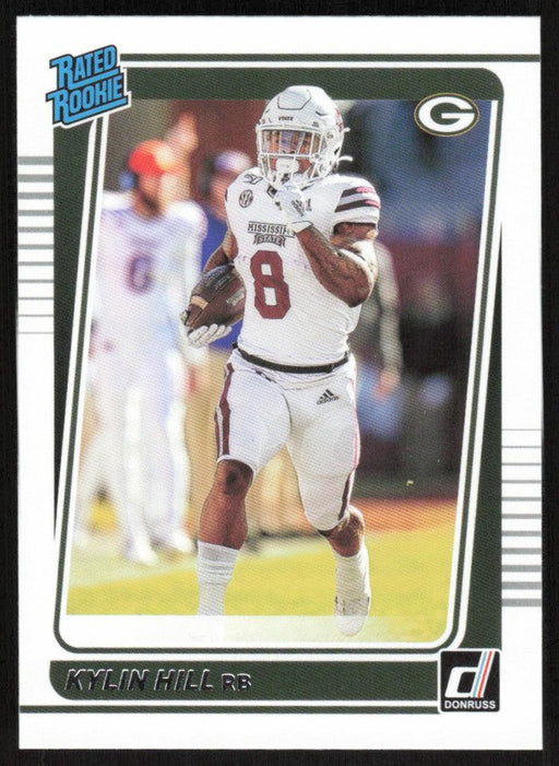 Kylin Hill 2021 Donruss Football # 295 RC Green Bay Packers Rated Rookie Base - Collectible Craze America