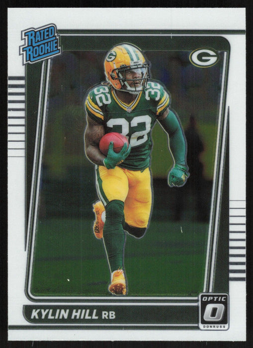 Kylin Hill 2021 Donruss Optic Rated Rooke # 289 RC Green Bay Packers Base - Collectible Craze America