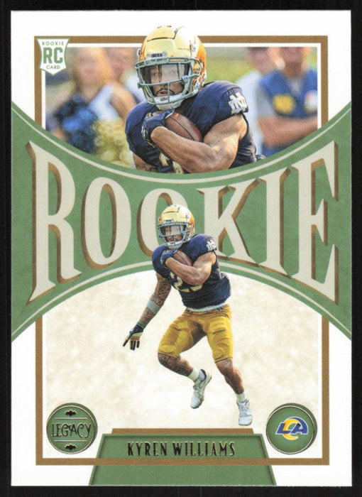 Kyren Williams 2022 Panini Legacy Rookie # 161 RC Los Angeles Rams Base - Collectible Craze America