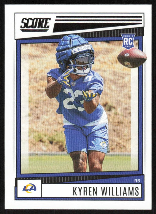 Kyren Williams 2022 Panini Score Football # 332 RC Base Los Angeles Rams - Collectible Craze America