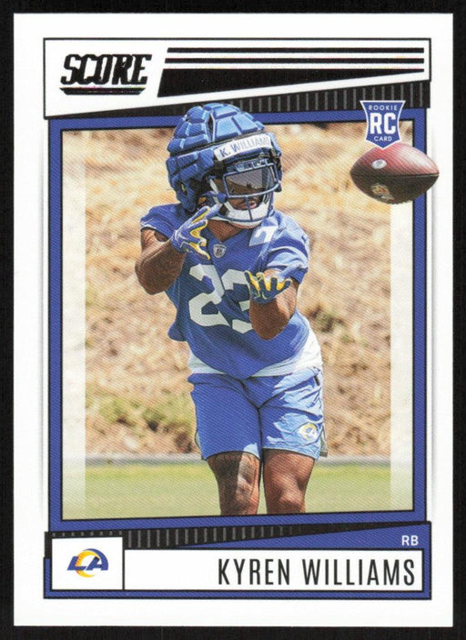 Kyren Williams 2022 Panini Score Football # 332 RC Base Los Angeles Rams - Collectible Craze America