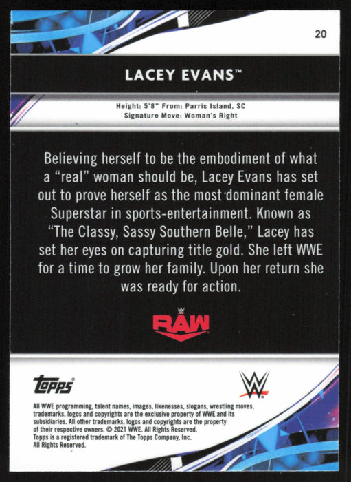 Lacey Evans 2021 Topps Finest WWE # 20 - Collectible Craze America