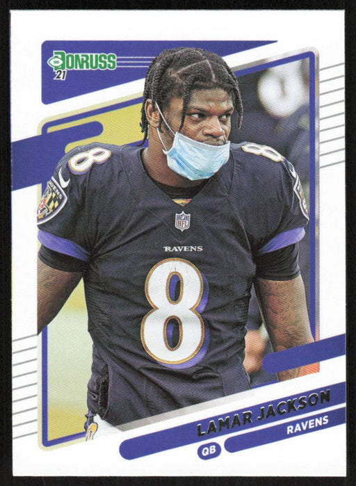 Lamar Jackson 2021 Donruss Football # 239 Baltimore Ravens Image Variation Base - Collectible Craze America