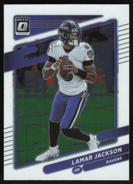 Lamar Jackson 2021 Donruss Optic # 128 Baltimore Ravens - Collectible Craze America