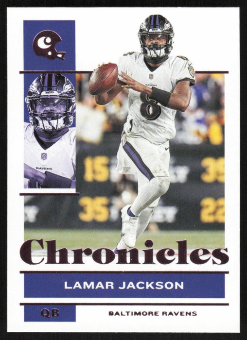 Lamar Jackson 2021 Panini Chronicles # 7 Pink Baltimore Ravens - Collectible Craze America