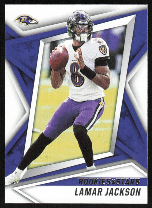 Lamar Jackson 2021 Panini Rookies & Stars # 15 Baltimore Ravens Base - Collectible Craze America