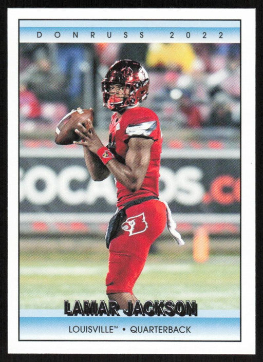 Lamar Jackson 2022 Panini Chronicles Draft Picks # 20 Donruss Louisville Cardinals - Collectible Craze America