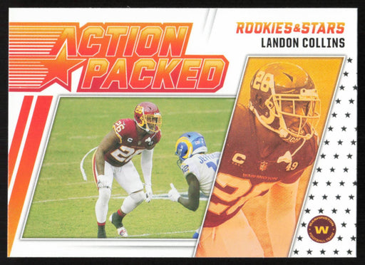 Landon Collins 2021 Panini Rookie & Stars # AP-24 Action Packed Washington Football Team - Collectible Craze America