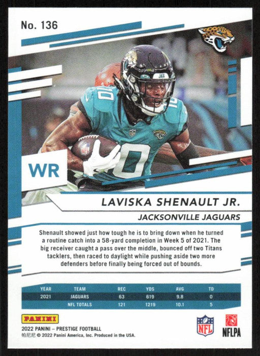 Laviska Shenault Jr. 2022 Panini Prestige # 136 Jacksonville Jaguars - Collectible Craze America