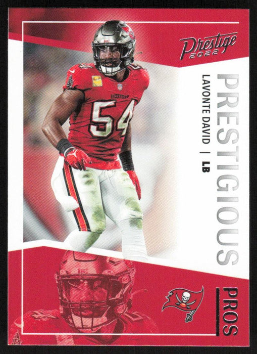 Lavonte David 2022 Panini Prestige Prestigious Pros # PP-21 Insert Tampa Bay Buccaneers - Collectible Craze America