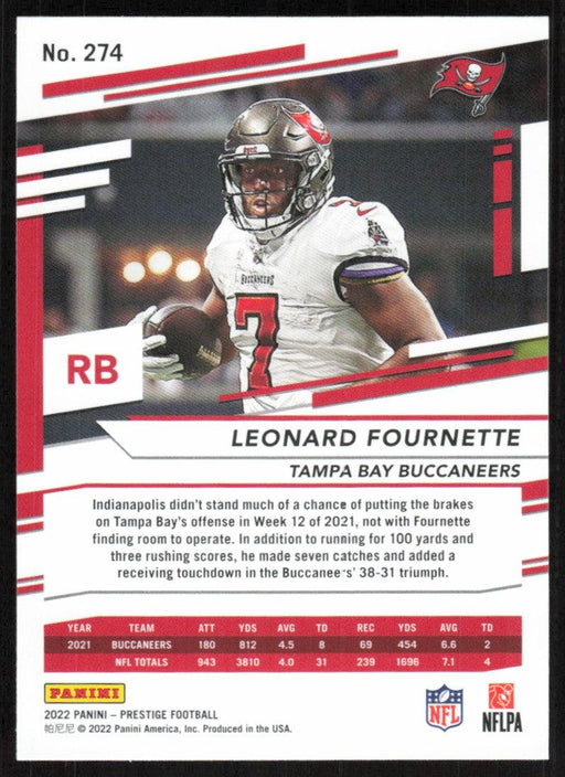 Leonard Fournette 2022 Panini Prestige # 274 Tampa Bay Buccaneers - Collectible Craze America