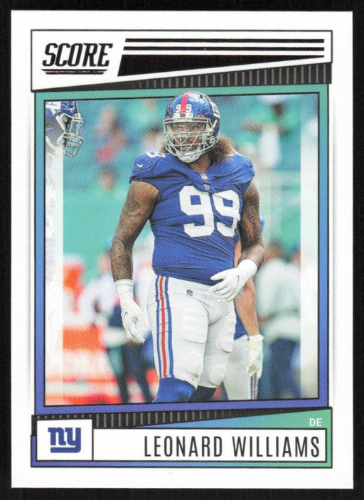 Leonard Williams 2022 Panini Score Football # 236 Base New York Giants - Collectible Craze America