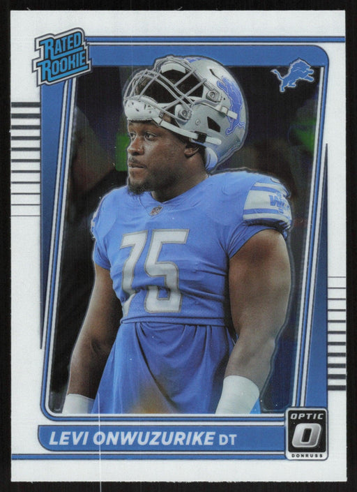 Levi Onwuzurike 2021 Donruss Optic Rated Rooke # 270 RC Detroit Lions Base - Collectible Craze America