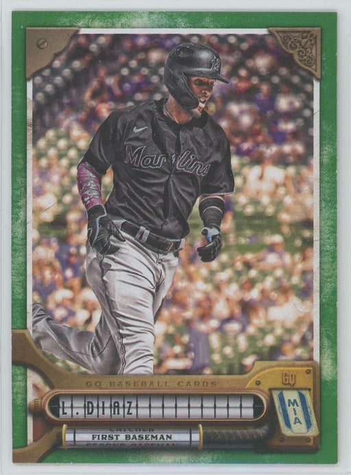 Lewin Diaz 2022 Topps Gypsy Queen # 2 Green Border Miami Marlins - Collectible Craze America