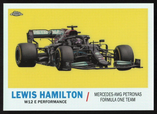 Lewis Hamilton 2021 Topps Chrome Formula 1 1961 Topps Sports Cars # T61-LH Insert - Collectible Craze America