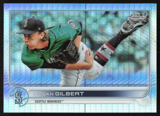 Logan Gilbert 2022 Topps Chrome # 211 Prism Refractor Seattle Mariners - Collectible Craze America