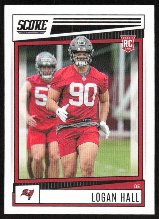 Logan Hall 2022 Panini Score Football # 359 RC Base Tampa Bay Buccaneers - Collectible Craze America