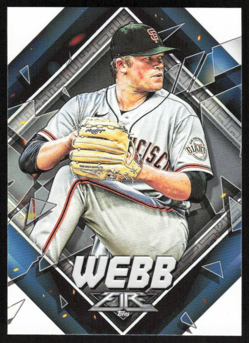 Logan Webb 2022 Topps Fire Baseball # 192 San Francisco Giants Base - Collectible Craze America