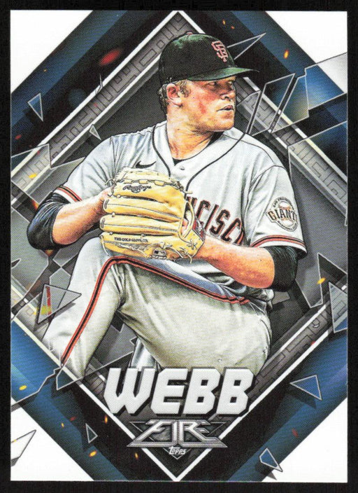 Logan Webb 2022 Topps Fire Baseball # 192 San Francisco Giants Base - Collectible Craze America