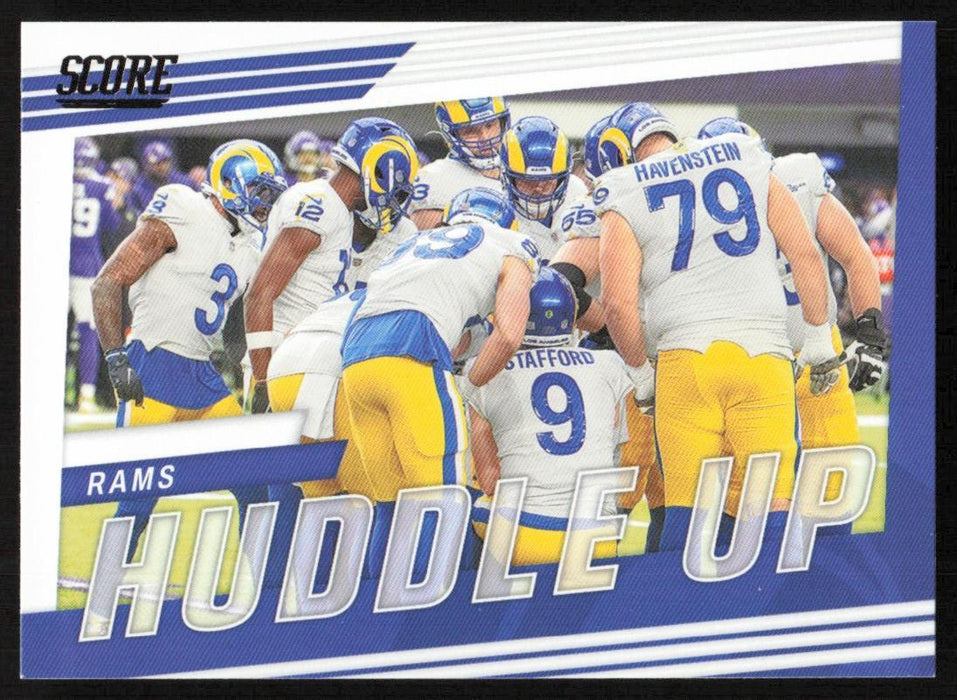 Los Angeles Rams 2022 Panini Score Football # HU-LA Huddle Up Los Angeles Rams - Collectible Craze America