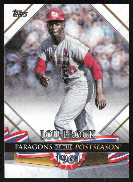 Lou Brock 2022 Topps Update Paragons of the Postseason # PP-7 St. Louis Cardinals - Collectible Craze America