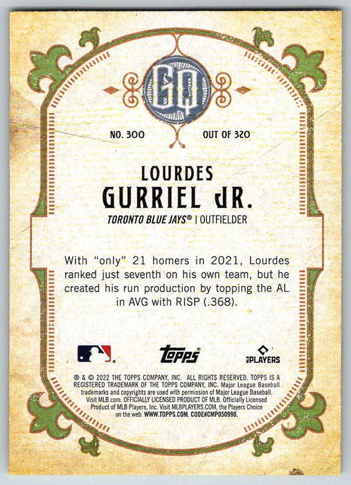 Lourdes Gurriel Jr. 2022 Topps Gypsy Queen # 300 Toronto Blue Jays - Collectible Craze America