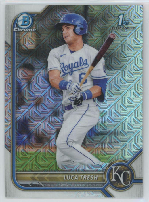 Luca Tresh 2022 Bowman Chrome Prospects # BCP-136 Mojo Refrctor Kansas City Royals - Collectible Craze America