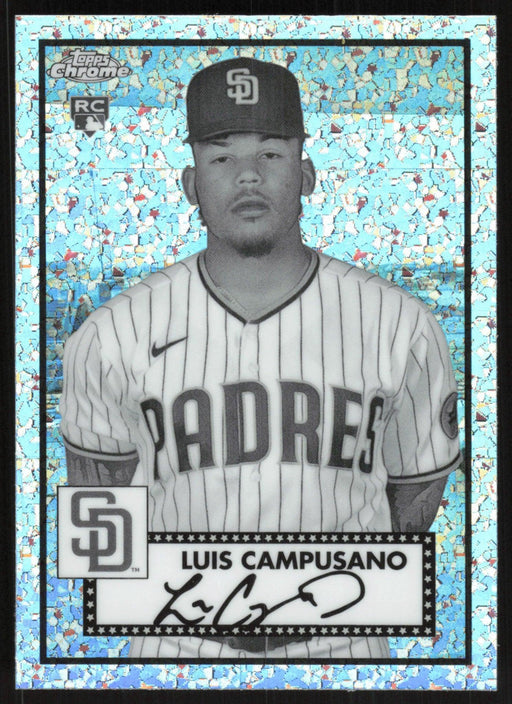 Luis Campusano 2021 Topps Chrome Platinum Anniversary # 83 RC Black & White Mini Diamonds San Diego Padres - Collectible Craze America