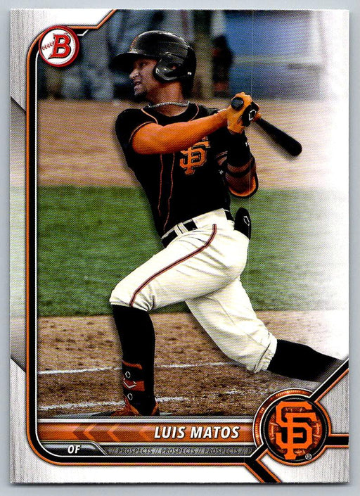 Luis Matos 2022 Bowman Prospects # BP-55 San Francisco Giants - Collectible Craze America