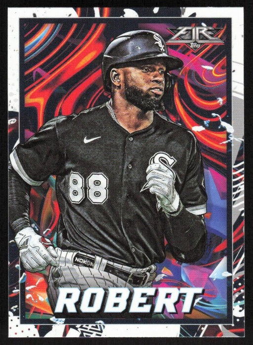 Luis Robert 2022 Topps Fire Baseball # 24 Chicago White Sox Base - Collectible Craze America