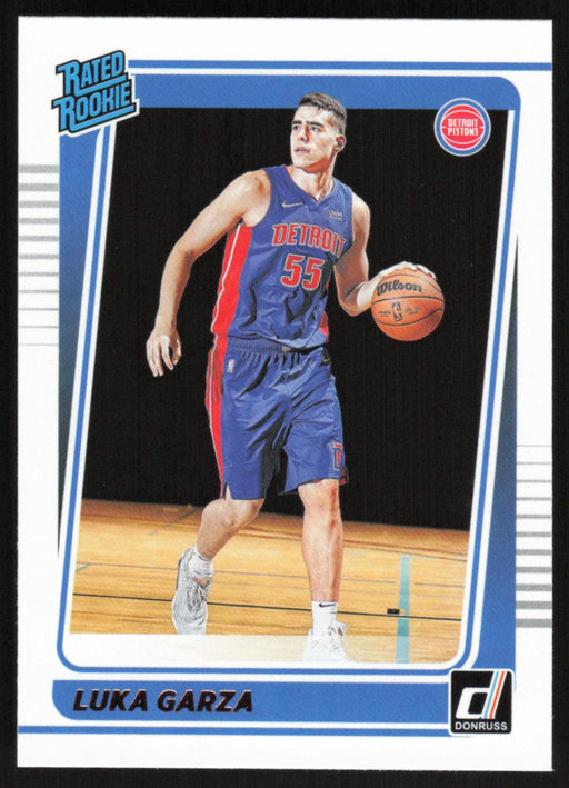 Luka Garza 2021 Donruss Rated Rookie # 214 RC Detroit Pistons - Collectible Craze America