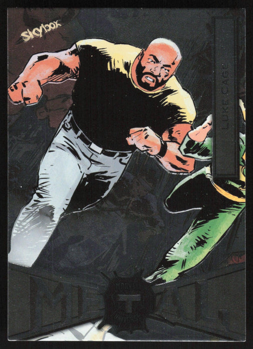 Luke Cage 2021 Upper Deck Skybox Spider-Man Marvel Metal Universe # 45 Base - Collectible Craze America